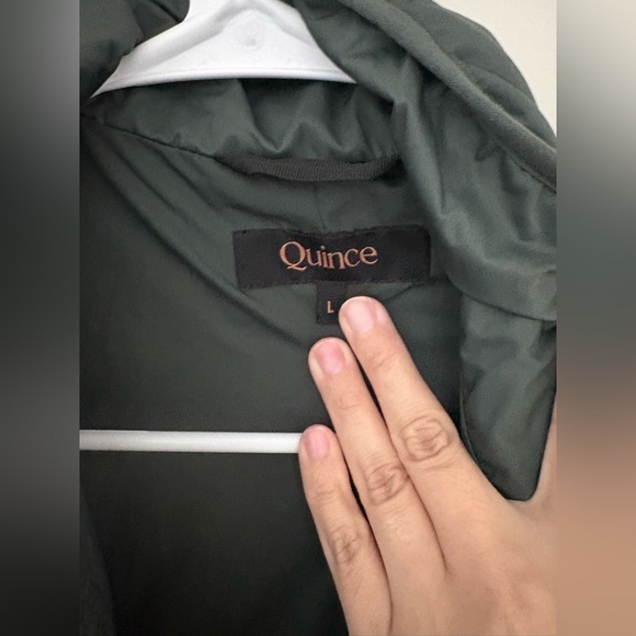 Quince Dark Green Quilted Jacket - Picture 4 of 7